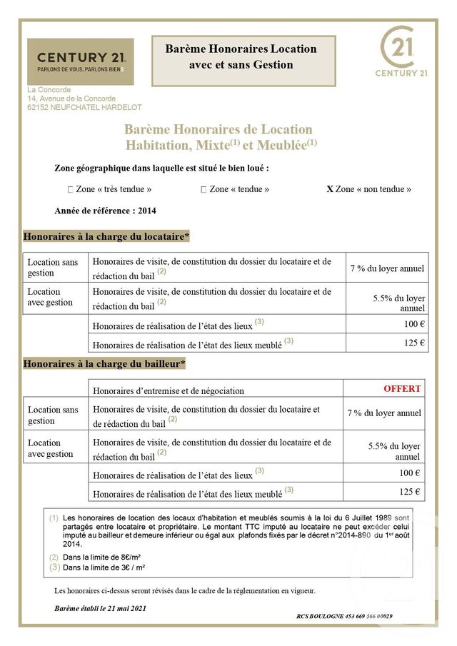 divers à louer - 45.0 m2 - LE PORTEL - 62 - NORD-PAS-DE-CALAIS - Century 21 La Concorde