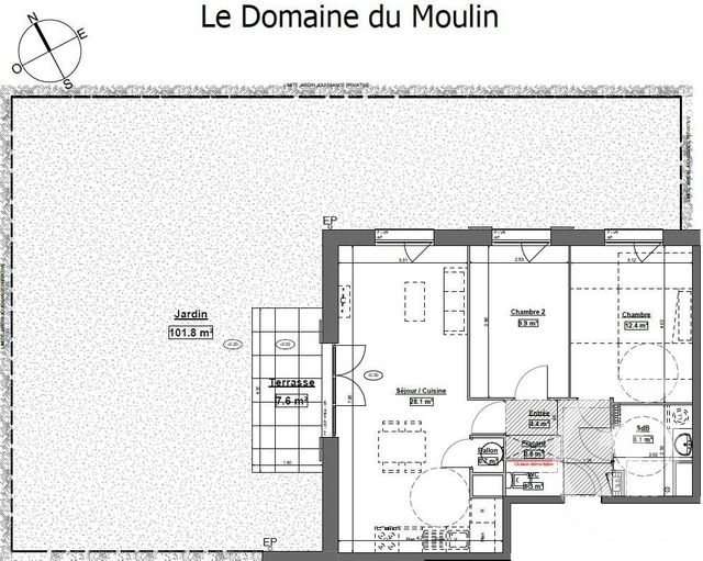 Appartement T3 à vendre - 3 pièces - 61.7 m2 - ETAPLES - 62 - NORD-PAS-DE-CALAIS - Century 21 La Concorde