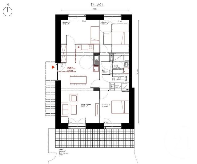 maison à vendre - 4 pièces - 82.71 m2 - NEUFCHATEL HARDELOT - 62 - NORD-PAS-DE-CALAIS - Century 21 La Concorde